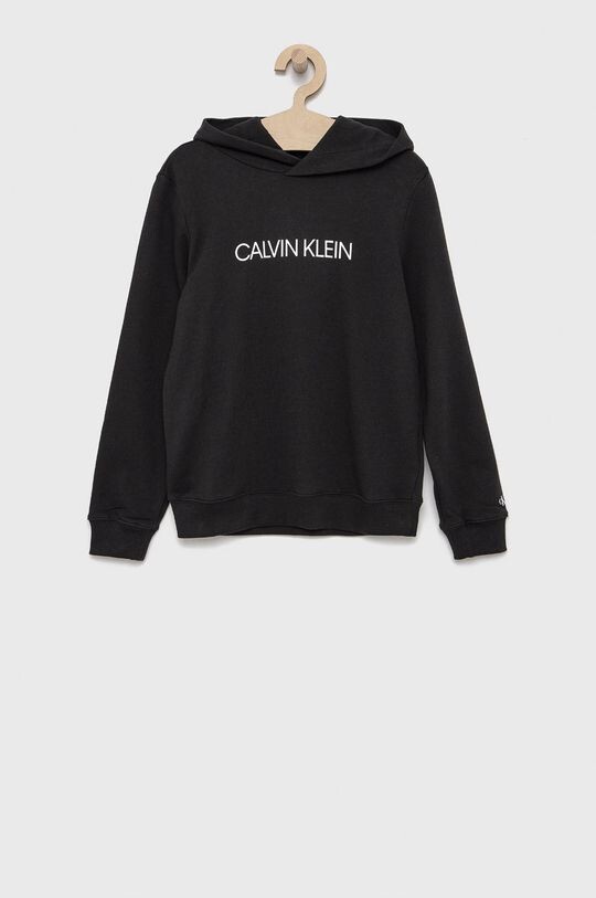

Детская хлопковая толстовка Calvin Klein Jeans IU0IU00163.4890, черный