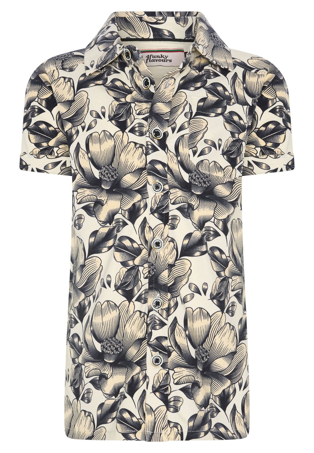 

Рубашка WITH FLOWER PATTERN. 4funkyflavours, цвет offwhite