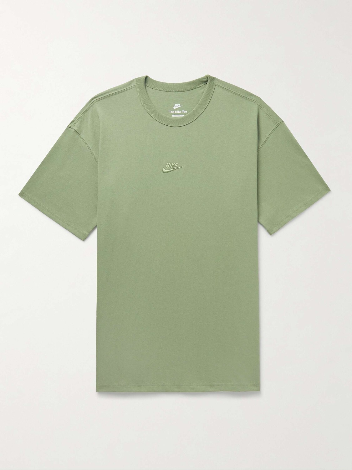 

Спортивная одежда Premium Essentials Футболка из хлопкового джерси с вышитым логотипом NIKE, зеленый