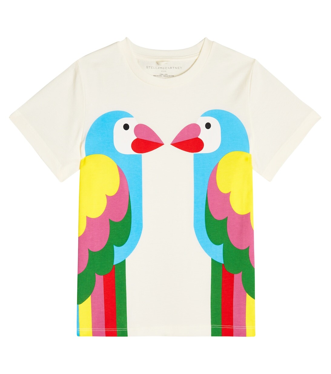

Футболка из хлопкового джерси с принтом Stella McCartney Kids, разноцветный