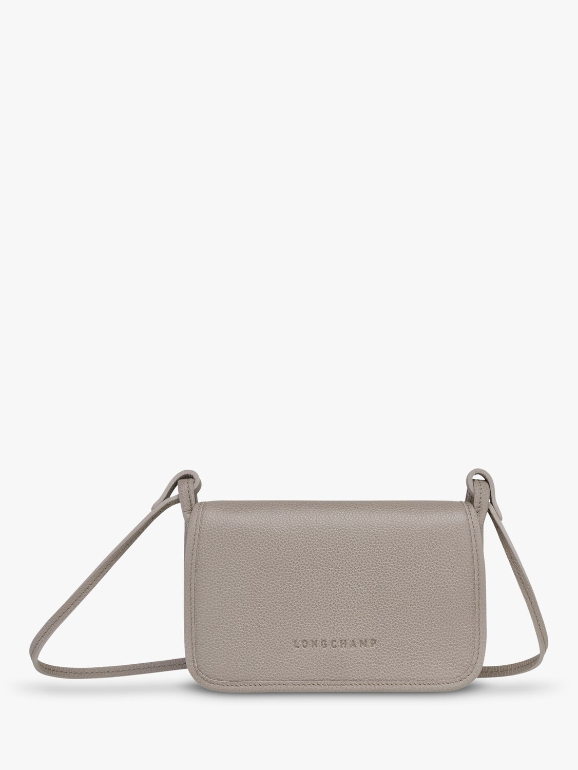 

Кожаный кошелек Longchamp Le Foulonné на плечевом ремне, Turtledove
