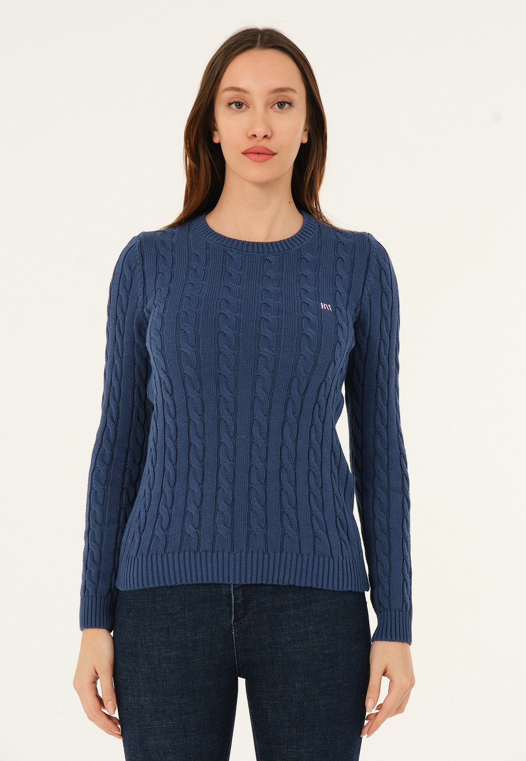 Вязаный свитер Basics and More, цвет indigo