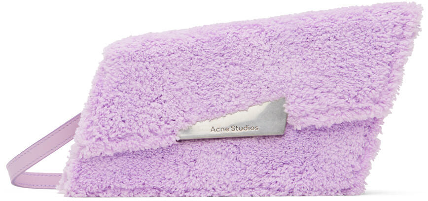 

Фиолетовая сумка с микроискажением, сиреневая Acne Studios