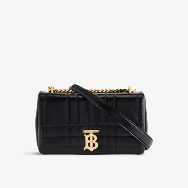

Lola Маленькая кожаная сумка на плечо с подкладкой Burberry, черный