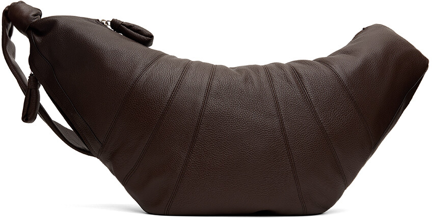 

Коричневая большая сумка для круассанов Lemaire, цвет Pecan brown