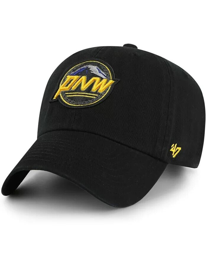 

Мужская черная регулируемая кепка Seattle Mariners 2023 City Connect Clean Up '47 Brand, черный