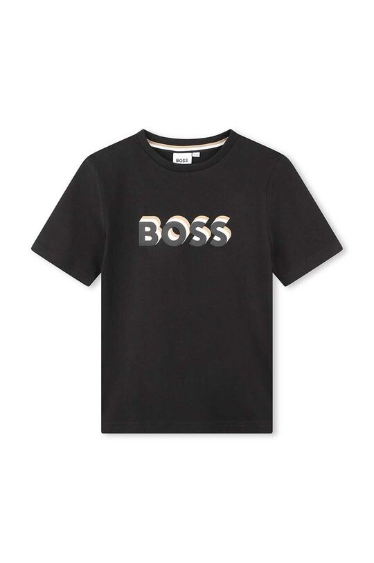 

Хлопковая футболка для детей Boss, черный