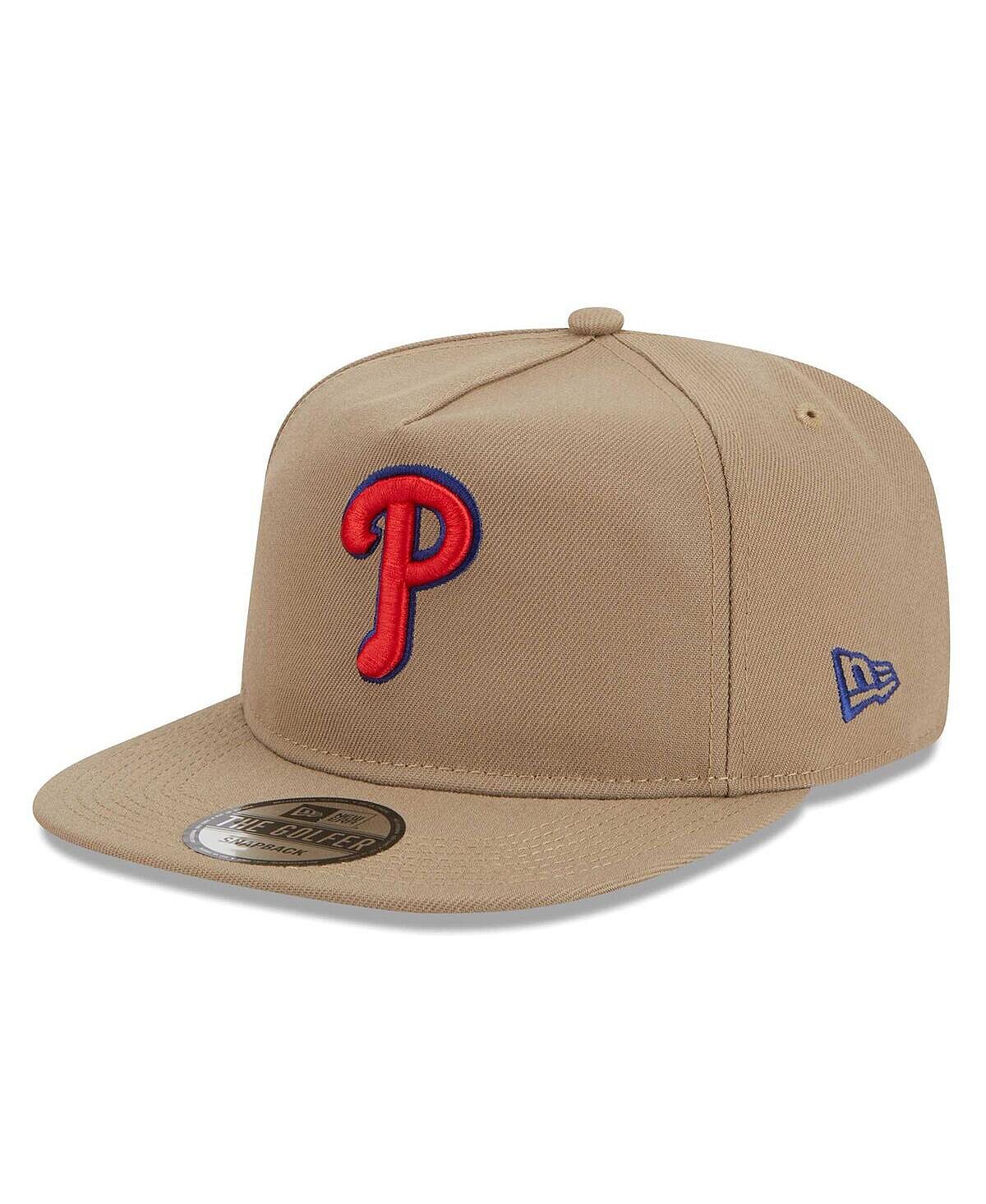 

Мужская регулируемая кепка цвета хаки Philadelphia Phillies Golfer New Era
