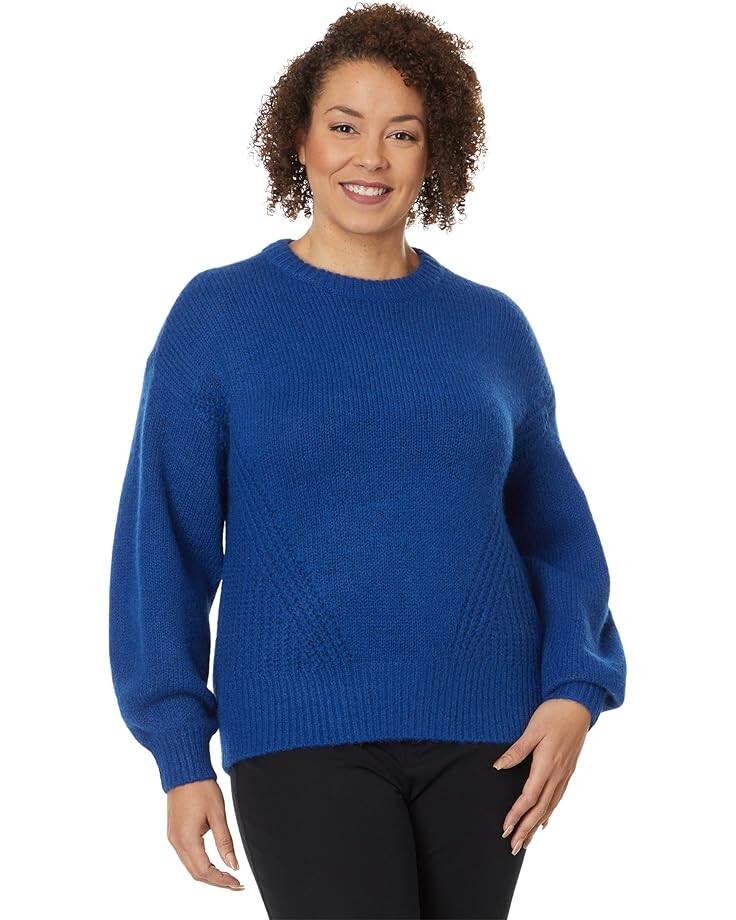 

Свитер Madewell Plus Simone Wedged Fashioning Crew, синий