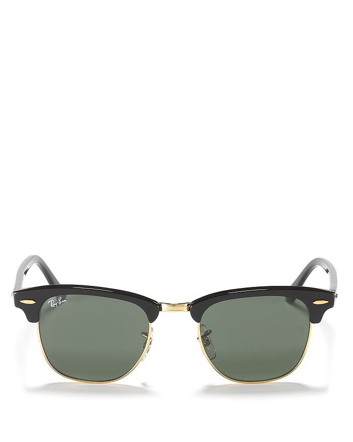 

Солнцезащитные очки Ray-Ban Classic Clubmaster, 51 мм, черный