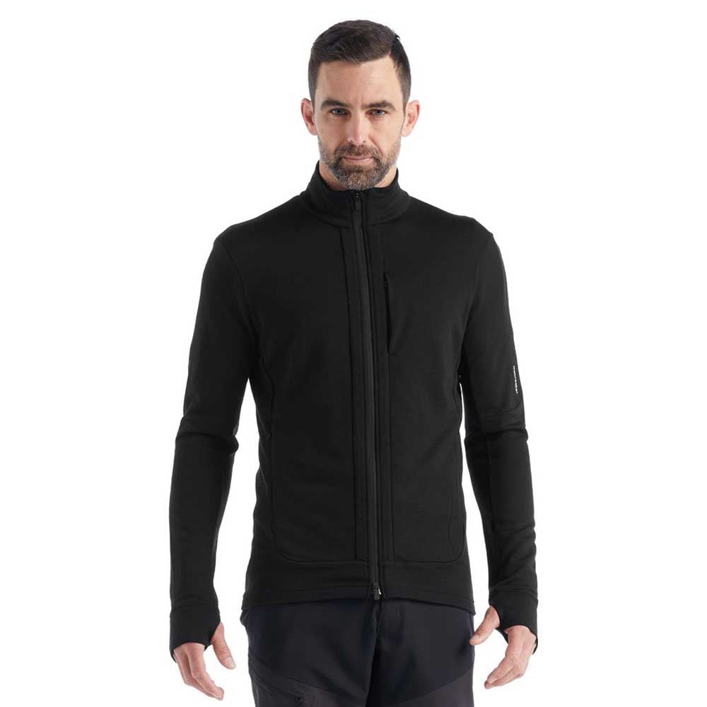 

Толстовка Icebreaker Quantum III Merino Full Zip, черный