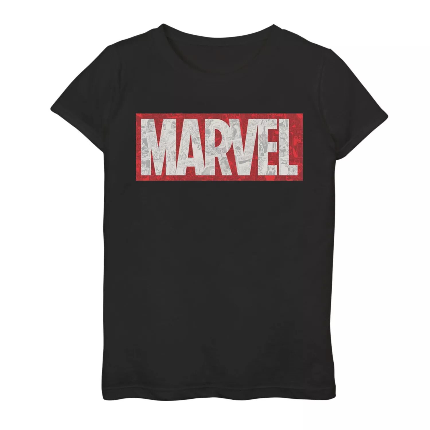 

Футболка с логотипом Marvel Comics для девочек 7–16 лет и графическим рисунком Marvel
