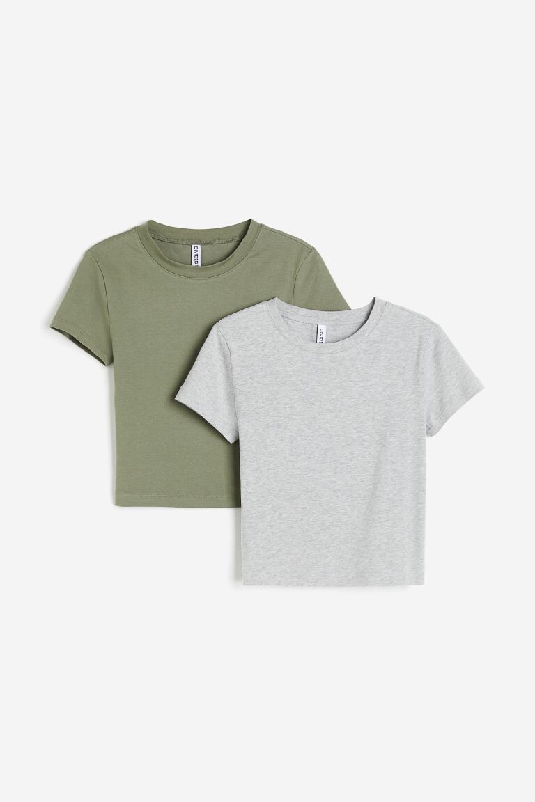 

Укороченные футболки (2 пары) H&M