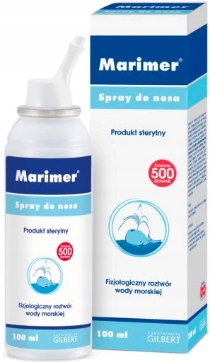 Маример, Изотонический спрей для носа, морская вода, 100 мл Glenmark