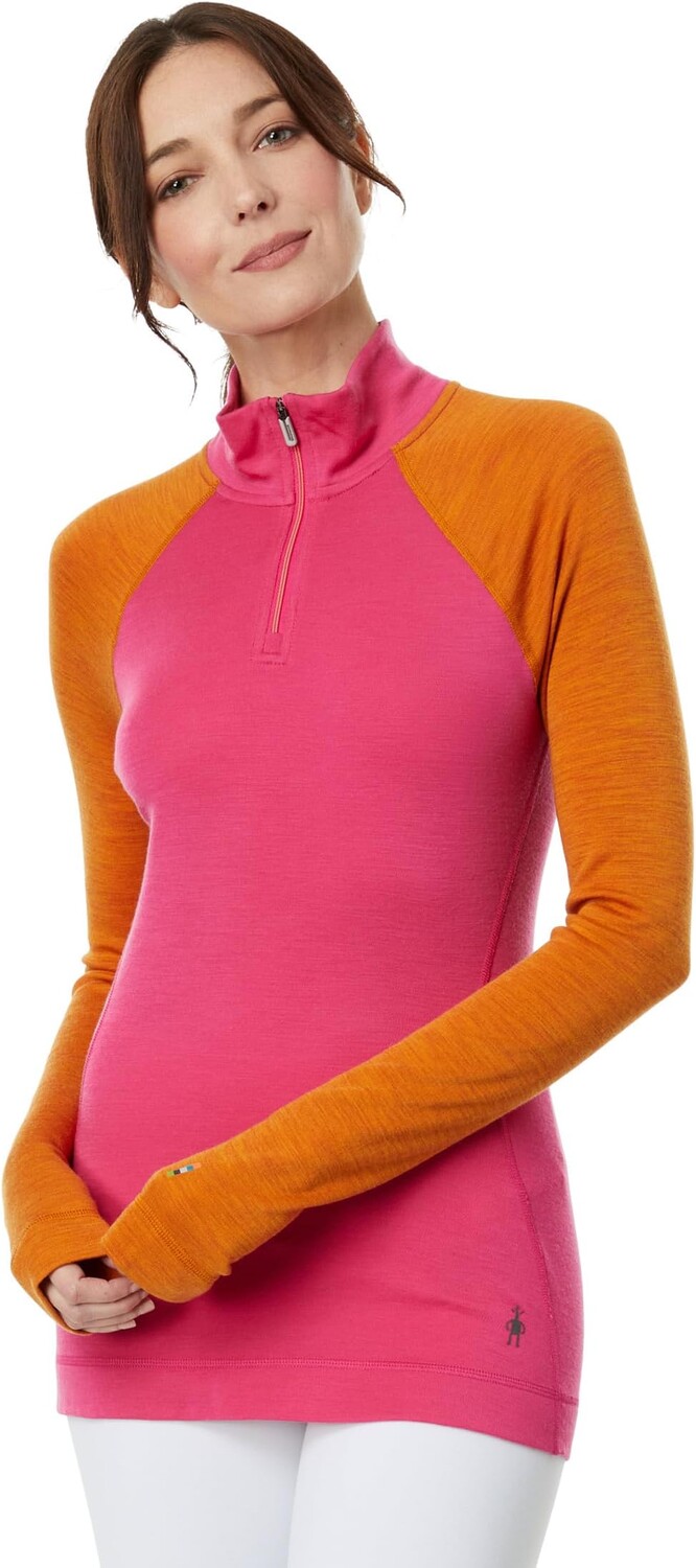 

Базовый слой Merino 250 на молнии 1/4 Smartwool, цвет Power Pink