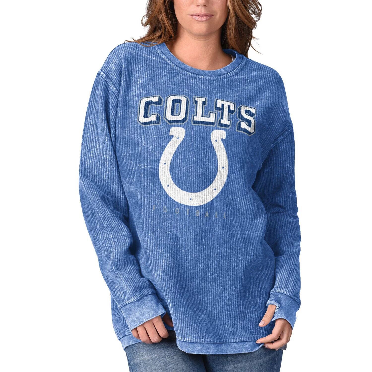 

Женский удобный вельветовый пуловер G-III 4Her от Carl Banks Royal Indianapolis Colts G-III