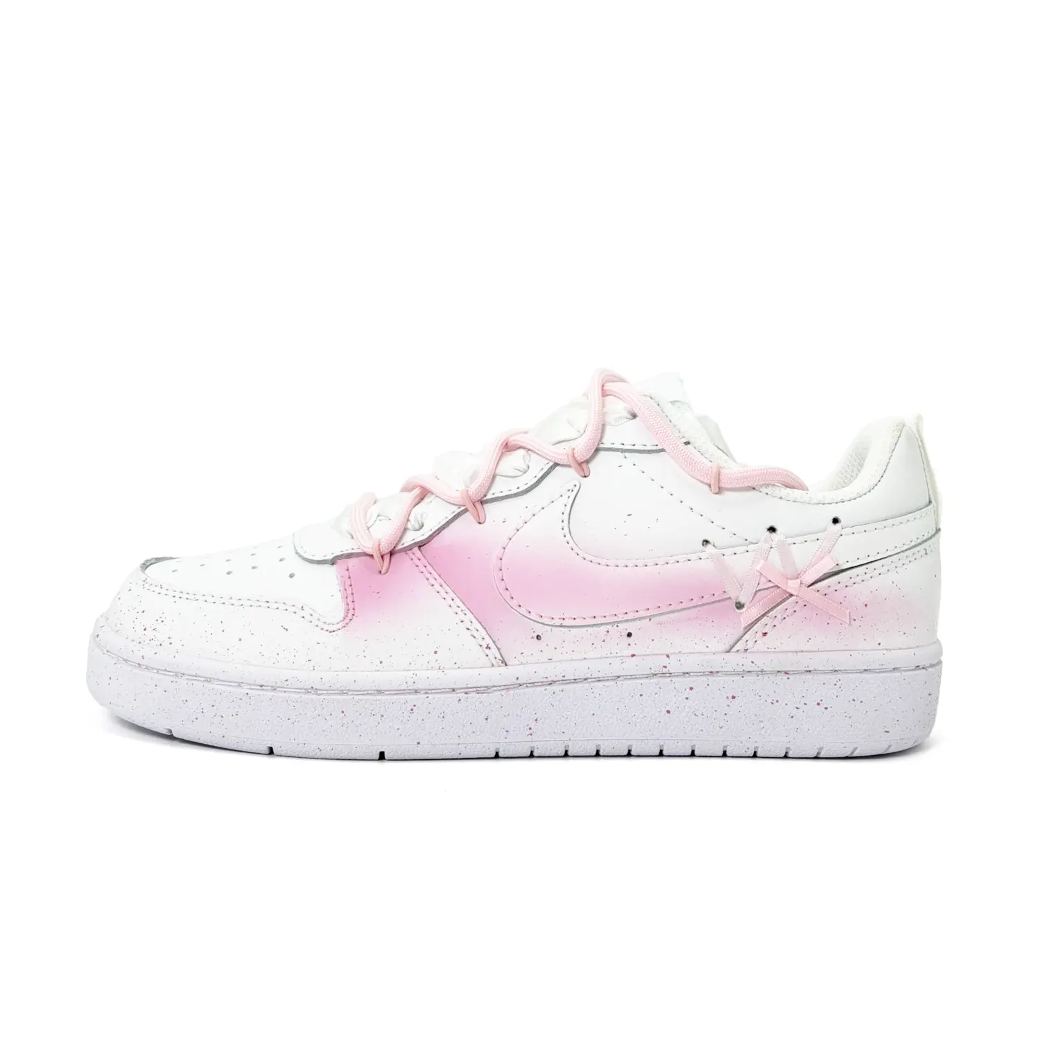 

Кроссовки Nike Court Borough 2 Skateboarding Shoes Women's Low-top White, розовый