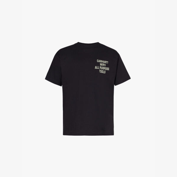 

Футболка из хлопкового джерси с крестообразным креплением Carhartt Wip, черный