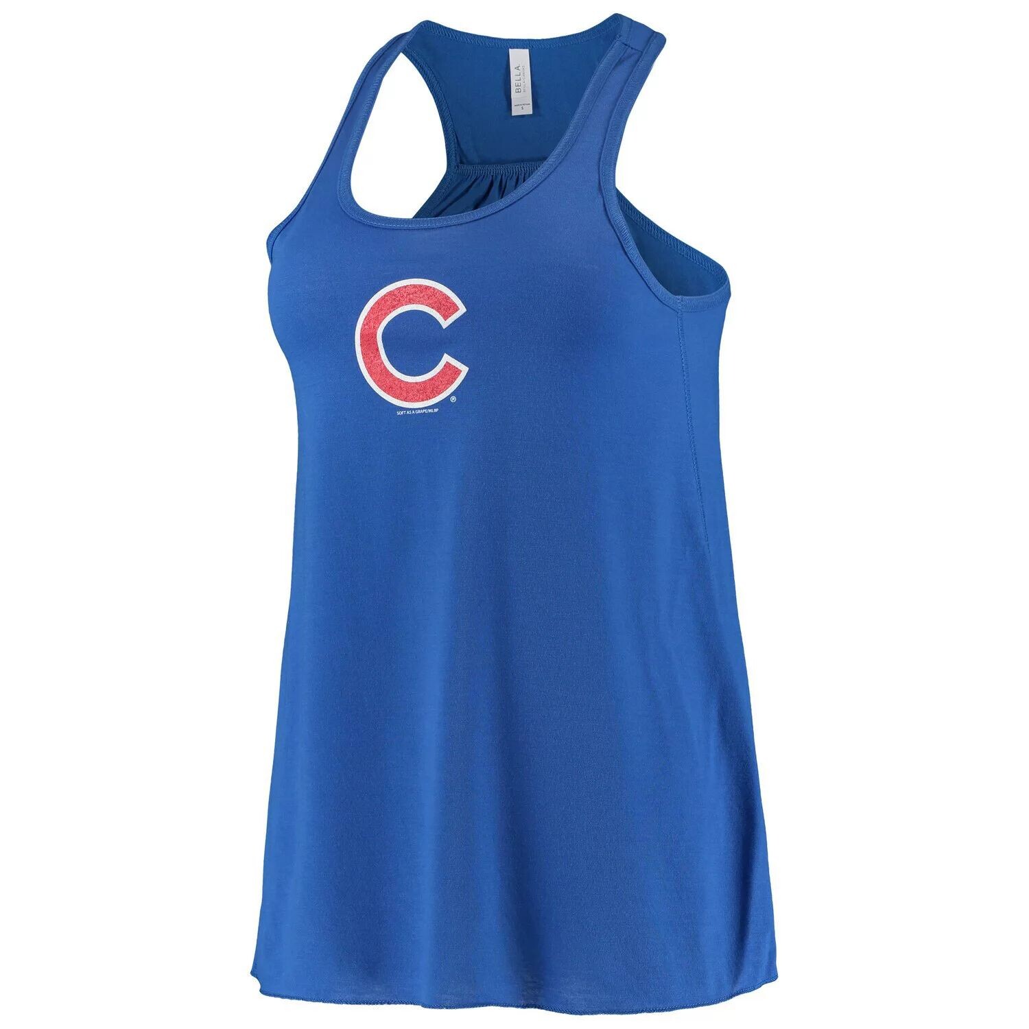 

Мягкая женская майка Royal Chicago Cubs спереди и сзади, мягкая как виноград