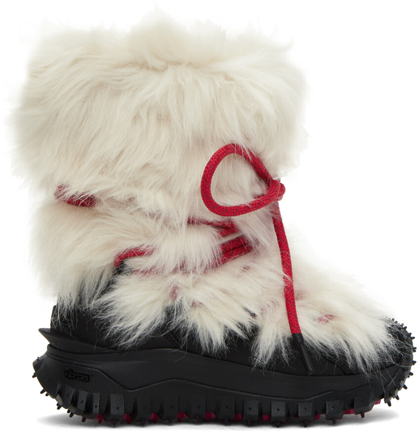 

Moncler Grenoble Белые ботинки Apres с трейлгрипом, Белый