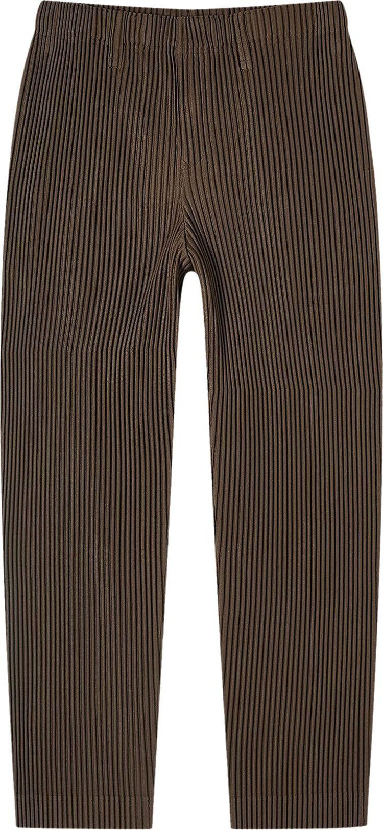 

Брюки Homme Plissé Issey Miyake Tailored Pleats 'Dark Khaki', зеленый