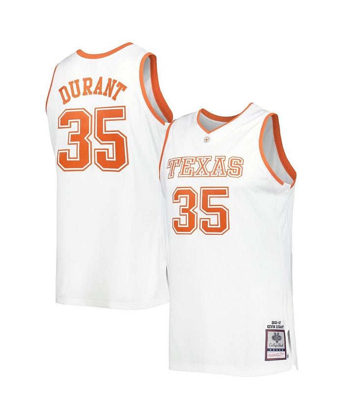 

Мужская белая майка Кевина Дюранта Texas Longhorns Authentic 2006 г. Mitchell & Ness, белый