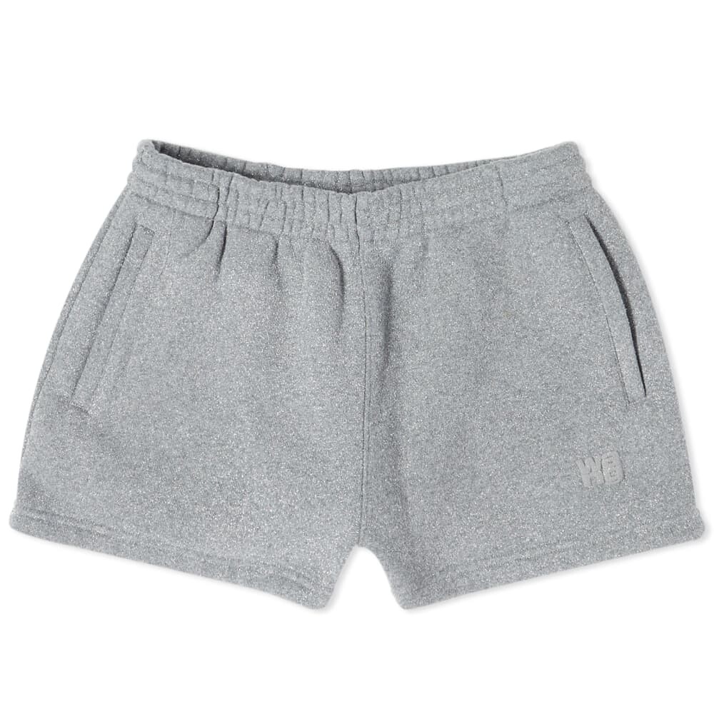 

Alexander Wang Блестящие махровые спортивные шорты Essential, серый