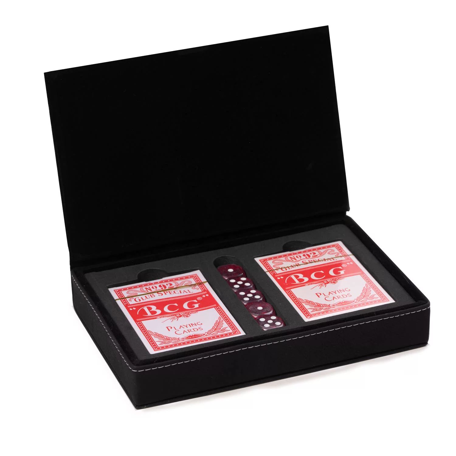 Набор игральных карт и кубиков с монограммой Unbranded деревянная шкатулка для игральных карт и кубиков d