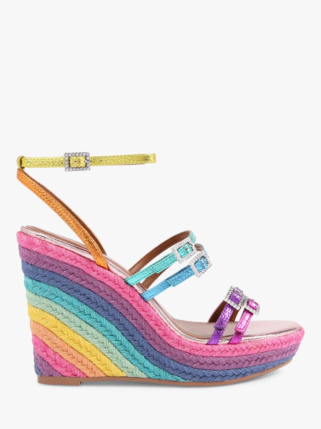 

Сандалии Kurt Geiger London Pierra на танкетке, разноцветный