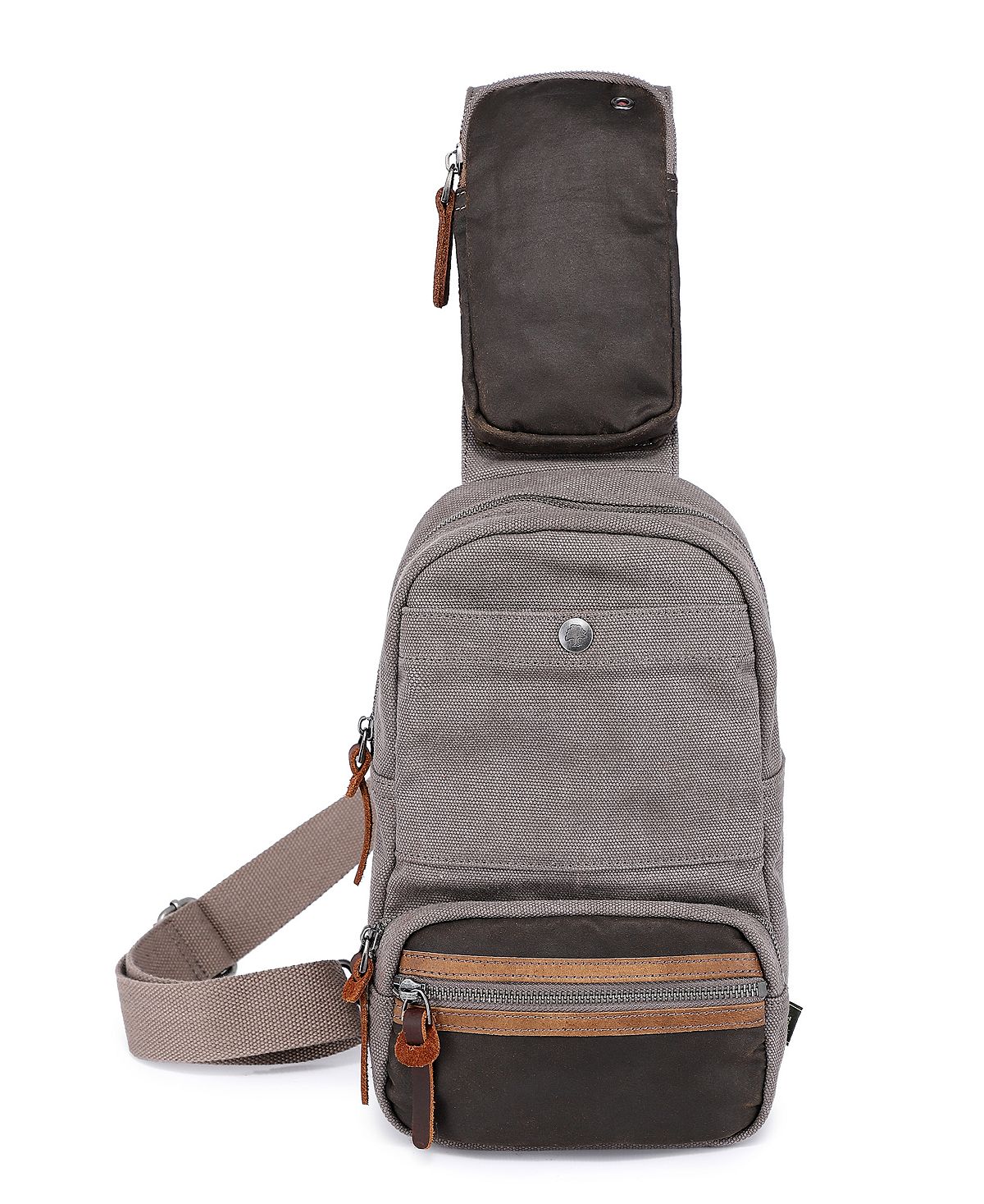 Холщовая сумка-слинг Tapa TSD BRAND, серый