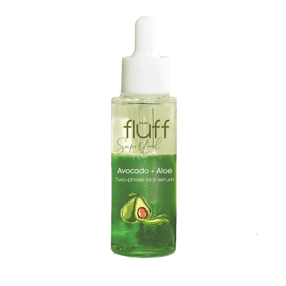 

Двухфазный бустер для лица алоэ и авокадо Fluff Two-Phase Face Serum, 40 мл