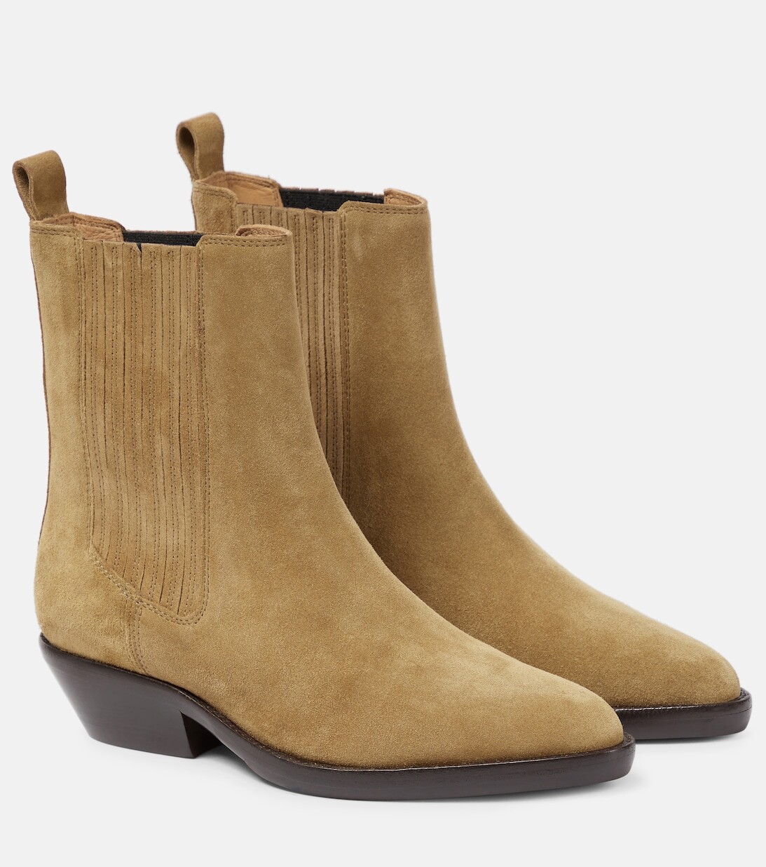 

Замшевые ботильоны Delena Isabel Marant, бежевый