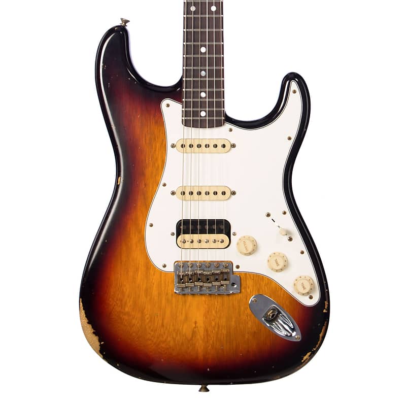 Электрогитара Fender Custom Shop MVP 1964 Stratocaster HSS Relic - 3 Tone Sunburst KORINA! - Dealer Select Master Vintage Player Series Electric Guitar - NEW!