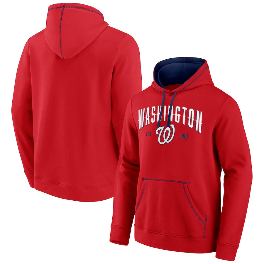 

Пуловер с капюшоном Fanatics Branded Washington Nationals, красный