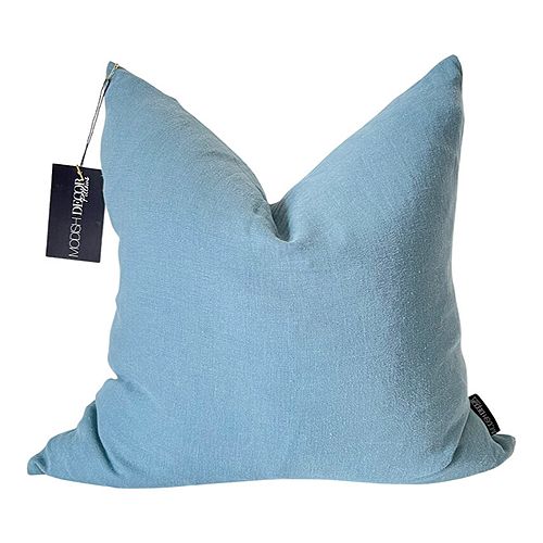картофелечистка аtmosphre modish Модный льняной декоративный чехол на подушку, 24 x 24 дюйма Modish Decor Pillows, цвет Blue