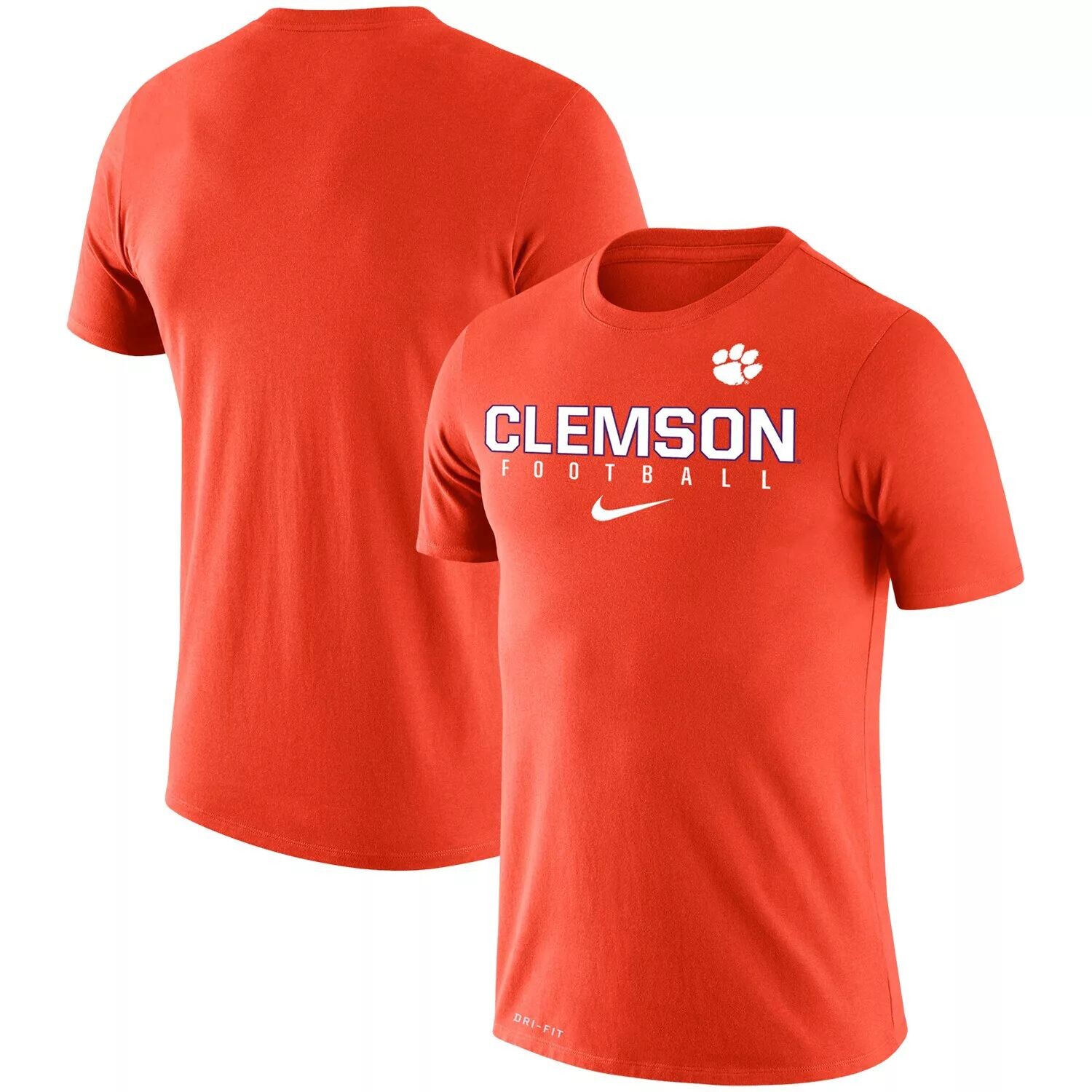 

Мужская футболка Nike Orange Clemson Tigers Football Practice Legend Performance