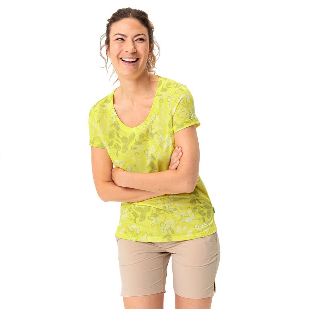 

Футболка с коротким рукавом VAUDE Skomer All Over Print, желтый