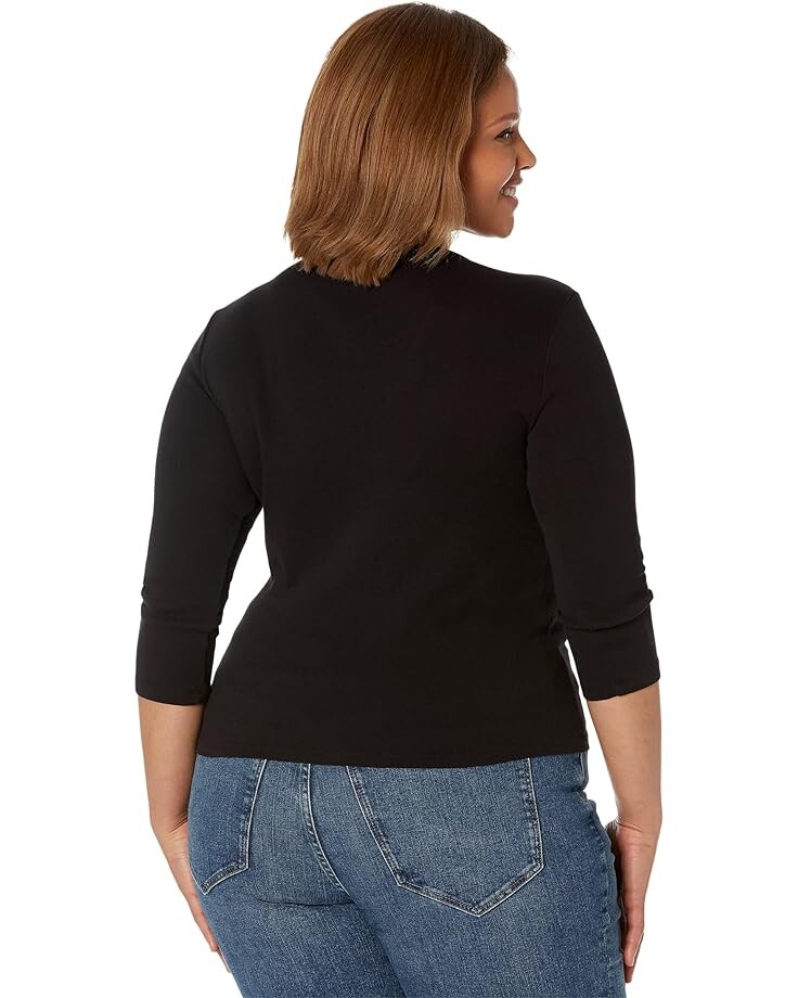 

Топ Michael Stars Adele Long Sleeve Top, черный