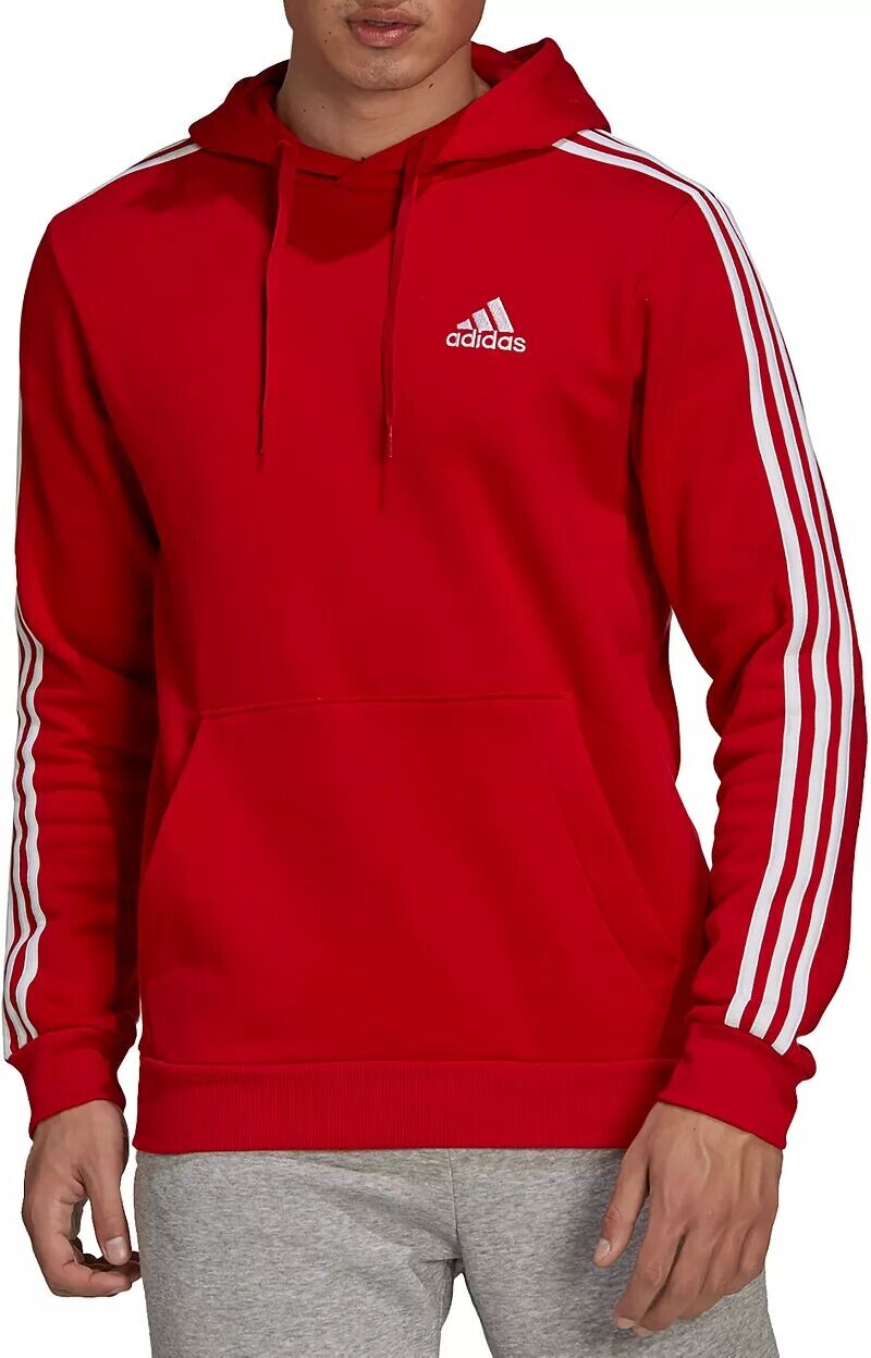 

Мужская флисовая худи с 3 полосками Adidas Essentials