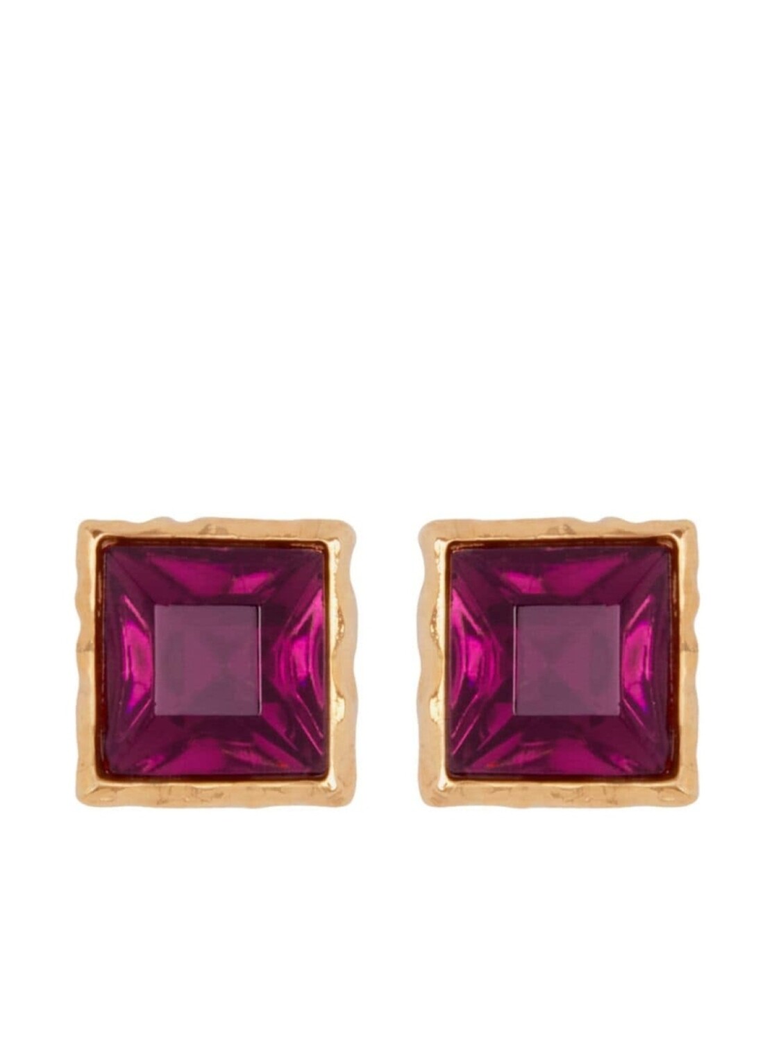 

Серьги Square Crystal Oscar de la Renta, розовый