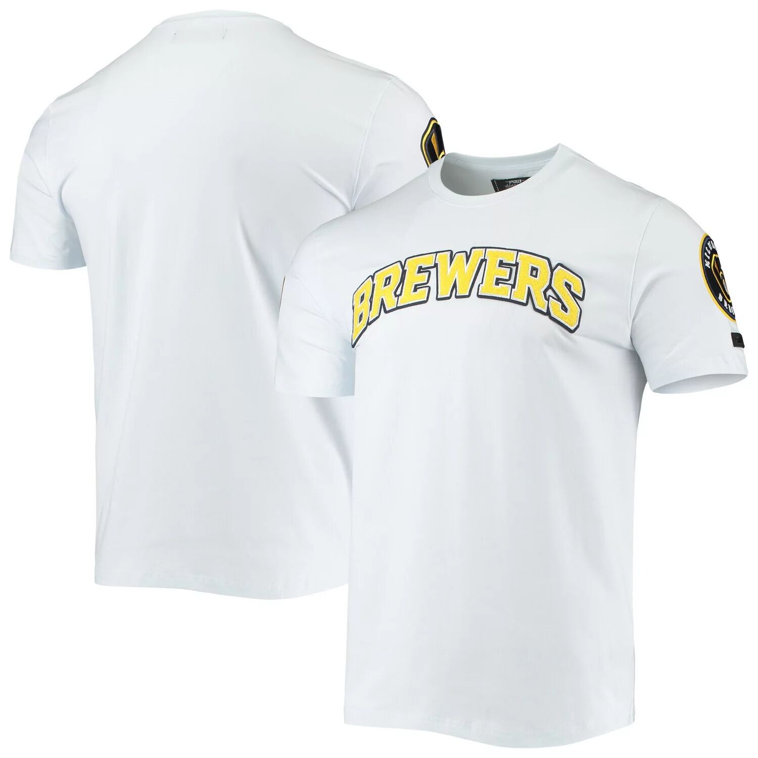 

Мужская футболка с логотипом команды Milwaukee Brewers Pro Standard белого цвета, Белый