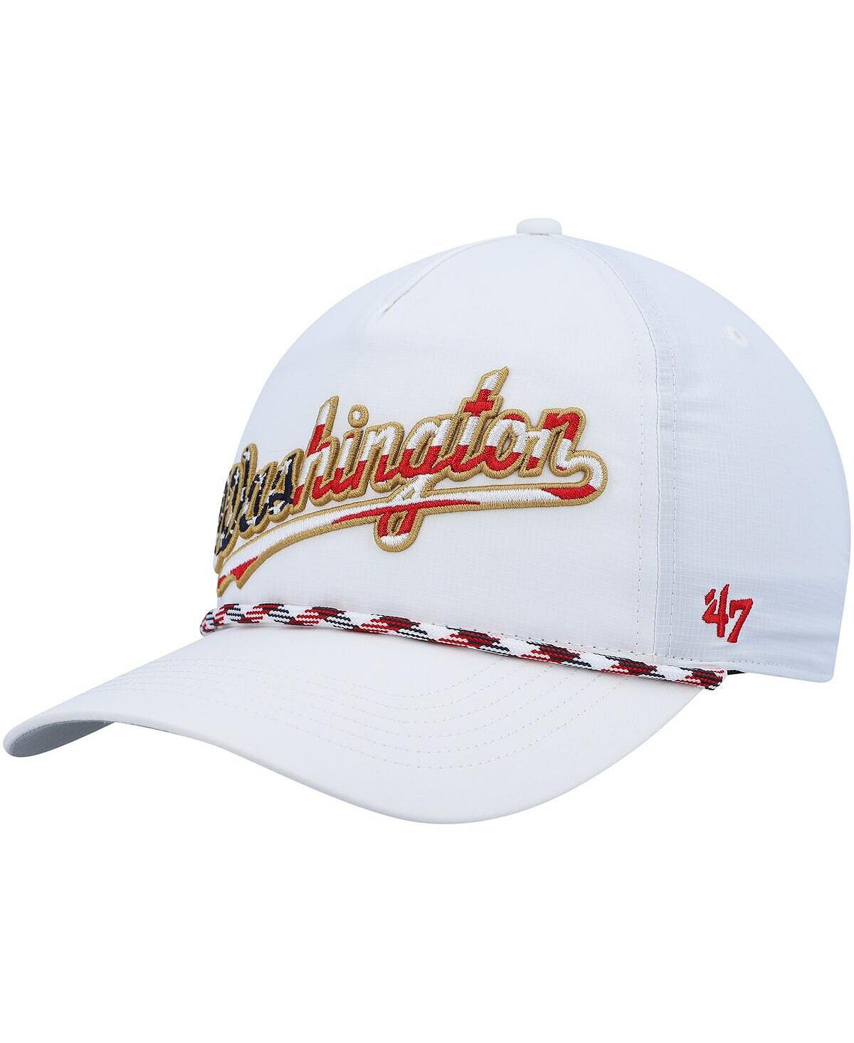 

Мужская белая кепка '47 Washington Nationals с флагом Flutter Hitch Snapback '47 Brand