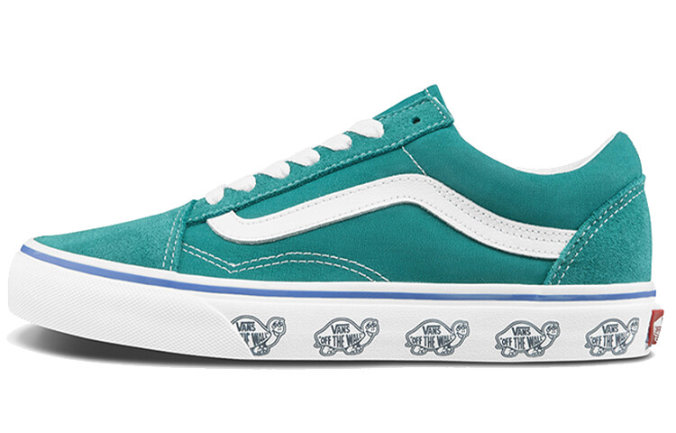 

Принт на боковинах Vans Old Skool Синий