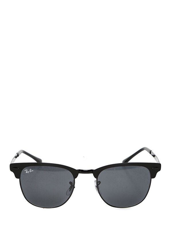 

Черные металлические солнцезащитные очки унисекс clubmaster Ray-Ban