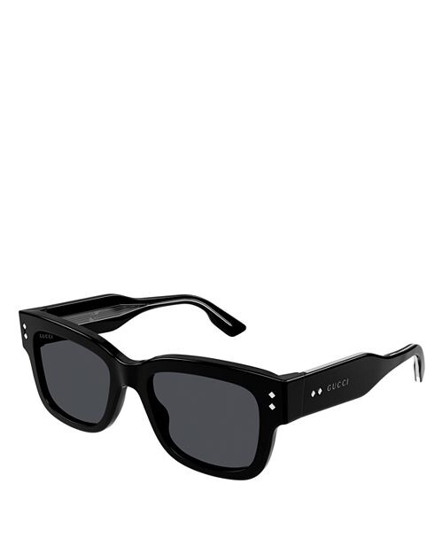 

Солнцезащитные очки Nouvelle Vague, квадратные, 53 мм Gucci, цвет Black
