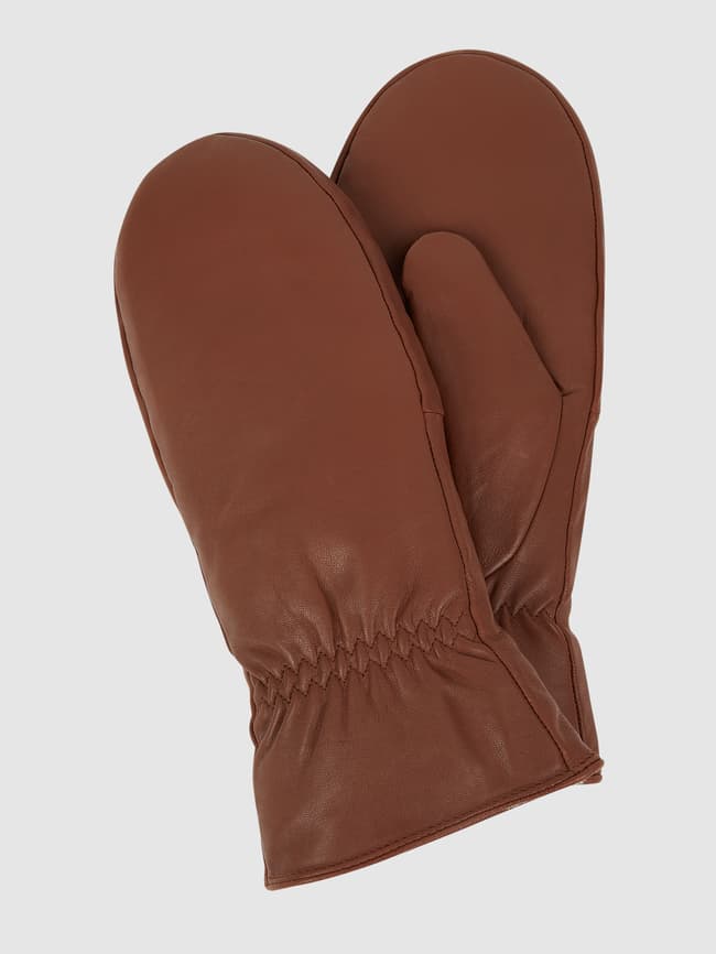 Варежки из кожи ягненка наппа Weikert-Handschuhe, светло-коричневый