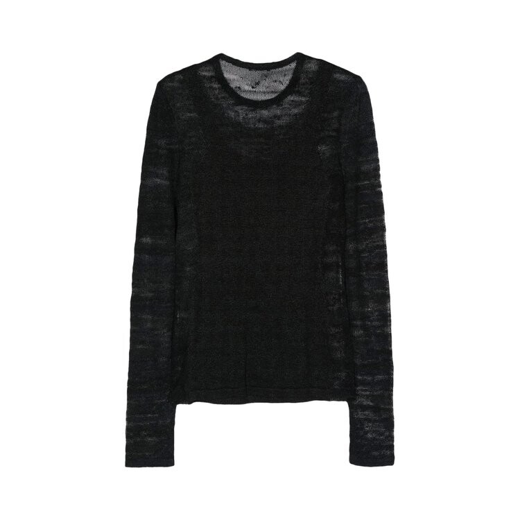 

Топ Ann Demeulemeester Marten Ghost Long-Sleeve Top, черный