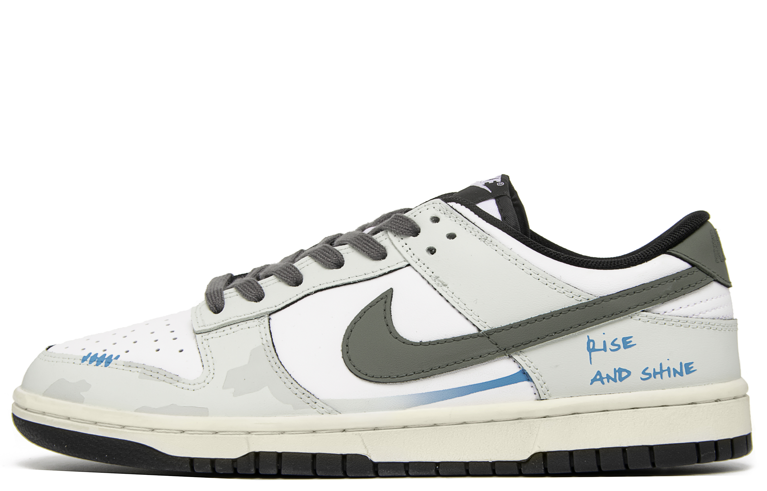 

Кроссовки Nike Dunk Skateboarding Shoes Women's Low-top Gray/Blue, светло-серый