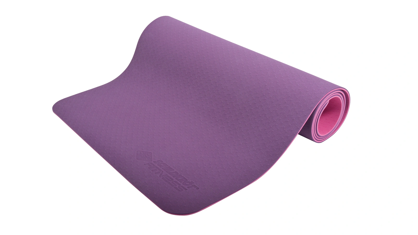 Schildkröt Fitness Коврик для йоги BICOLOR, фиолетово-розовый, 4 мм, без ПВХ, в сумке для переноски фотографии