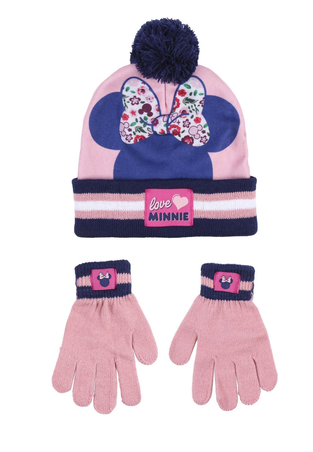 Шапка WINTER SET 2 TLG Mickey & Minnie, цвет rosa шапка winter set mickey